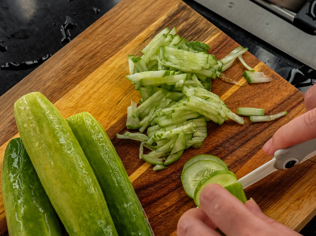 Healthy cooking preparation in modern kitchen